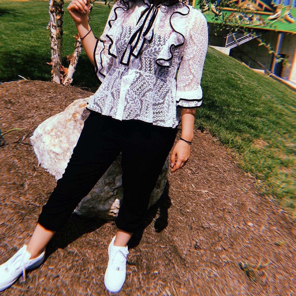 Fashionnova white lace top